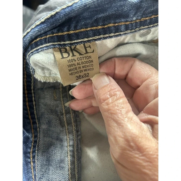 BKE Denim Marshall Mens Distressed Blue Jeans Men’s Size 36 X 32 - Picture 11 of 11